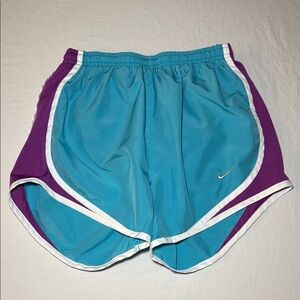 Nike Women’s Tempo Blue Purple and White Athletic Gym Shorts Size XS NWOT